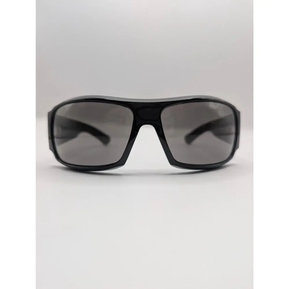 AUTH Gucci GG1559/S Black Y2K Shield Wraparound Sunglasses Vintage Made in Italy